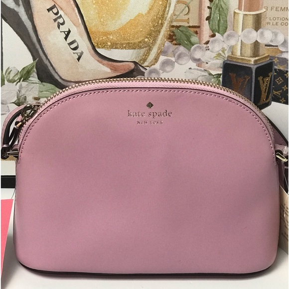 NWT Kate Spade Dome Leather Crossbody Bag- Pink 🌸💕 - Picture 14 of 17